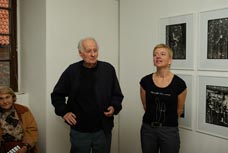 Zahájení výstavy v Regionálním muzeu v Kolíně (Jan Kubíček a Helena Musiová), foto Zdeněk Skružný